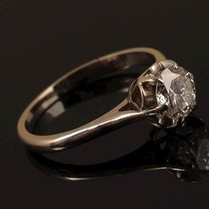 Pierścionek z brylantem ID 348