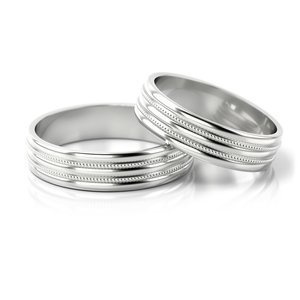Obrączki z białego złota ST 191