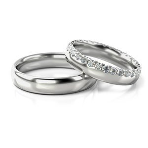 Obrączki z białego złota ST 289