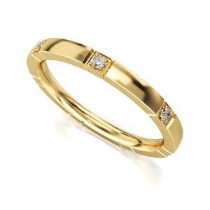 Obrączka z żółtego złota ST 538 z kolekcji Memotios