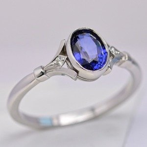 Pierścionek zaręczynowy z brylantem ID 123