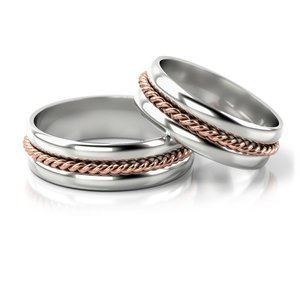 Obrączki z białego złota ST 185