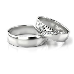 Obrączki z białego złota ST 313