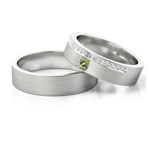 Obrączki z białego złota ST 216