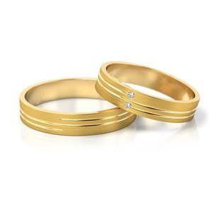 Obrączki z żółtego złota ST 208