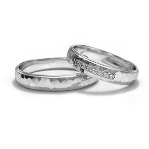 Obrączki z białego złota ST 320