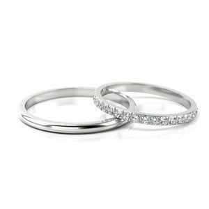 Obrączki z białego złota ST 298