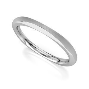 Obrączka z białego złota ST 516  kolekcja Memotios