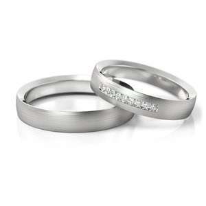 Obrączki z białego złota ST 279