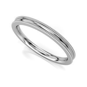 Obrączka z białego złota ST 512 kolekcja Memotios 