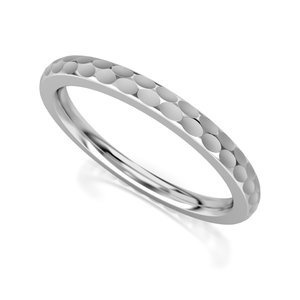 Obrączka z białego złota ST 518 z kolekcji Memotios