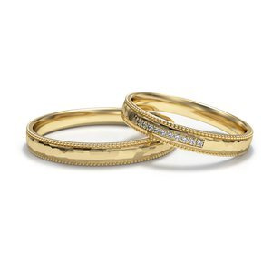 Obrączki z żółtego złota ST 321