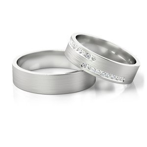 Obrączki z białego złota ST 213