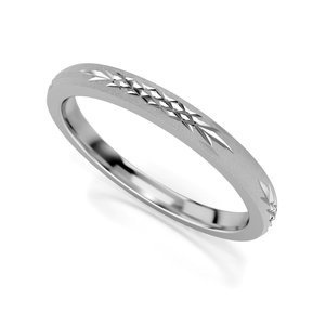 Obrączka z białego złota ST 506 kolekcja Memotios 