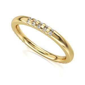 Obrączka z żółtego złota ST 509 kolekcja Memotios