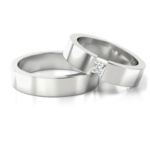 Obrączki z białego złota ST 164