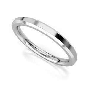 Obrączka z białego złota ST 528 z kolekcji Memotios