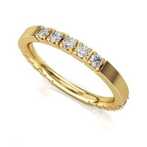 Obrączka z żółtego złota ST 537 z kolekcji Memotios